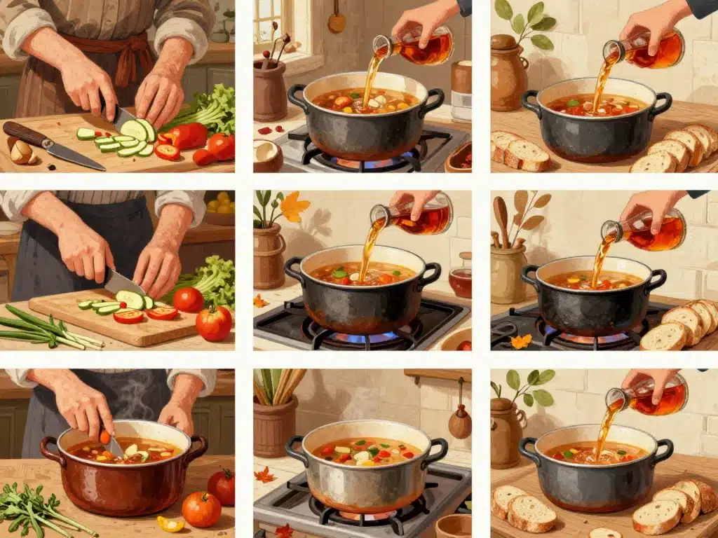 préparation soupe armagnacaise traditionnelle