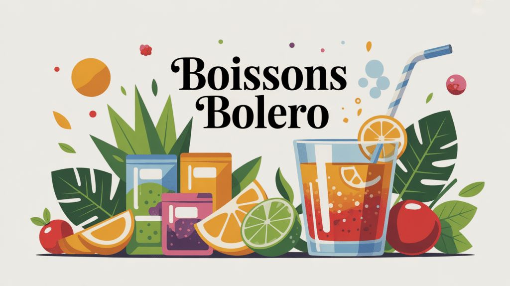 bolero boisson effet secondaire verre aromatisé sachets fruit