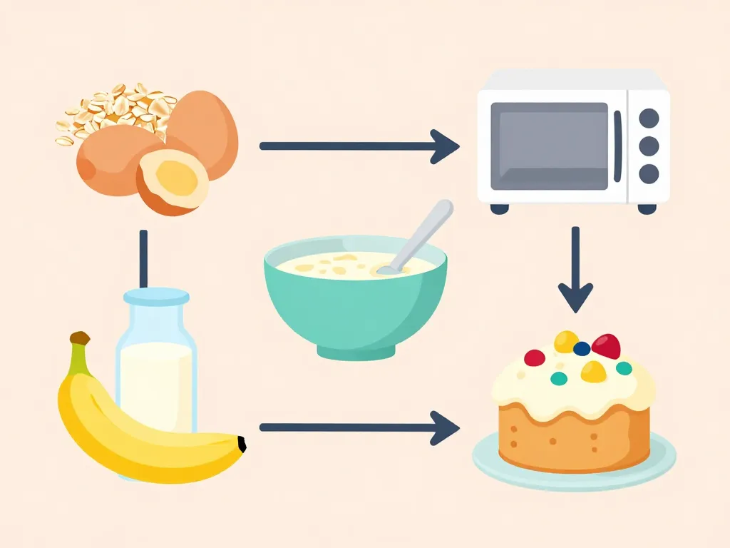 Recette bowl cake protéiné en étapes visuelles