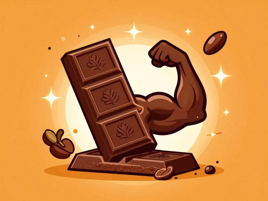 chocolat noir muscu barre muscle énergie