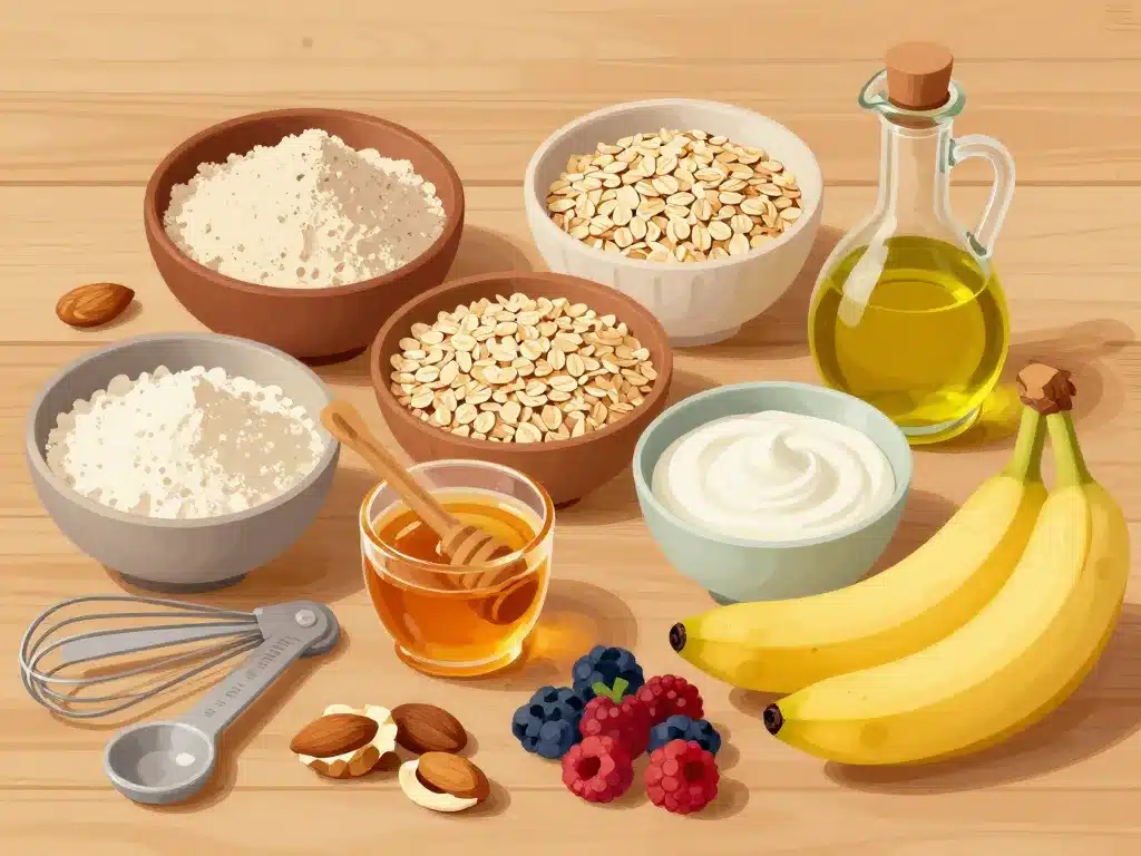 ingrédients pour cupcake healthy moelleux et gourmand