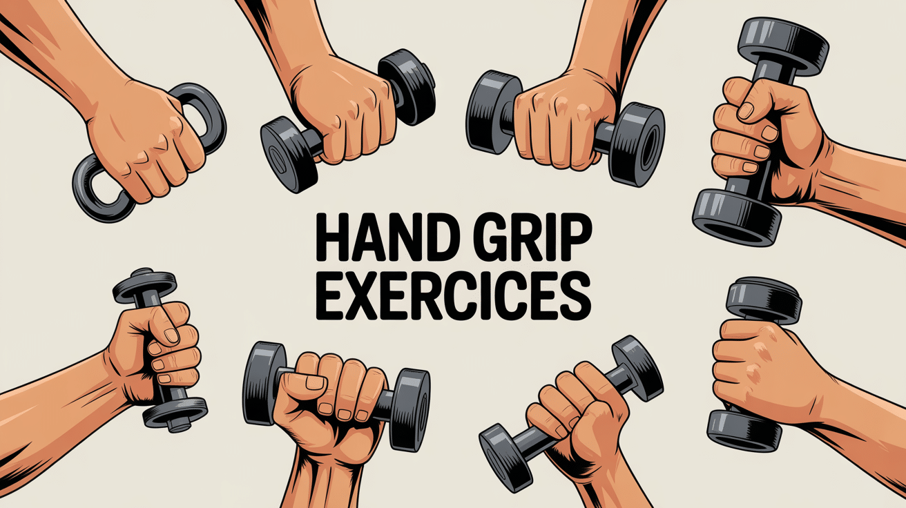 hand grip exercice plusieurs mains compressant grippers muscles avant-bras stylisés