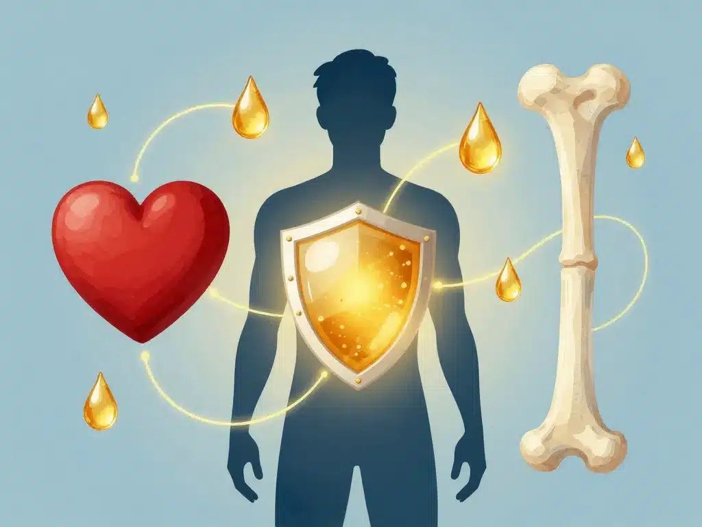 illustration bienfaits santé huile de foie de morue omega 3