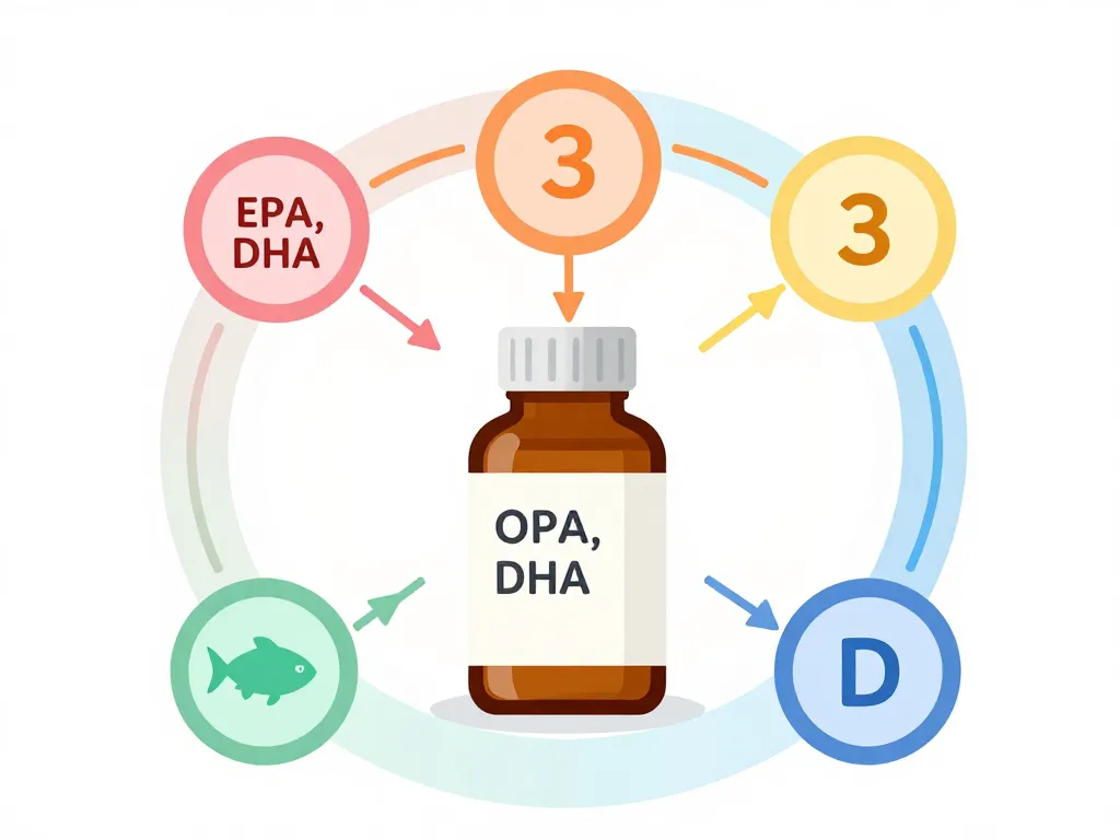 diagramme composition huile de foie de morue omega 3