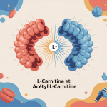 Illustration L carnitine and acetyl l carnitine différences et bienfaits