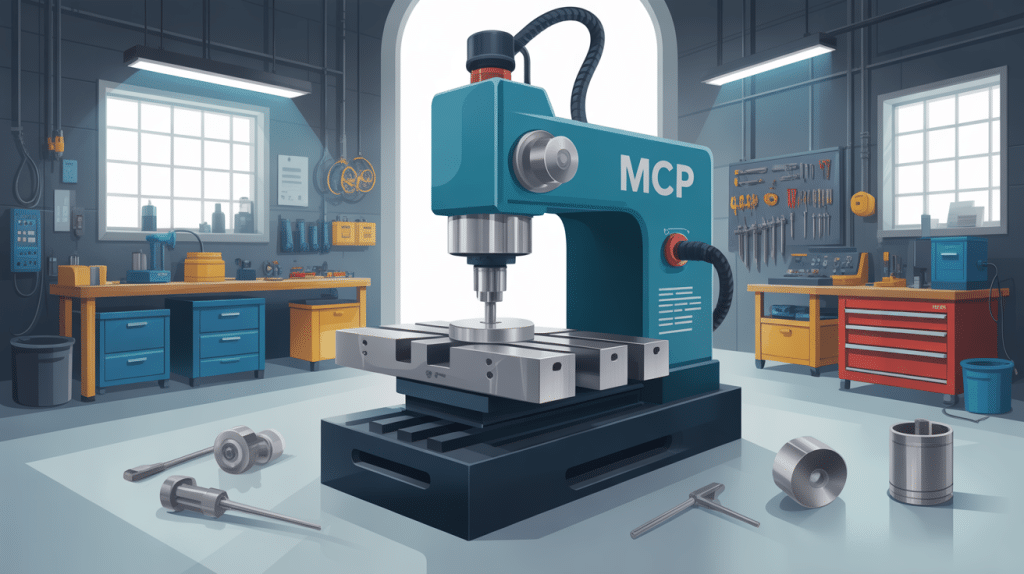 machine a frapper mcp marquage pièce métallique industriel