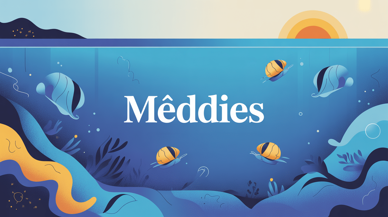 Illustration stylisée meddies tourbillons Atlantique Méditerranée