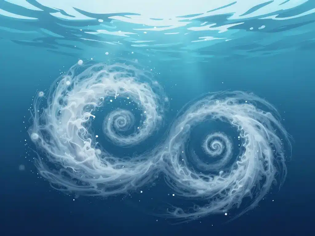 Schéma meddies vortex intermédiaire Atlantique