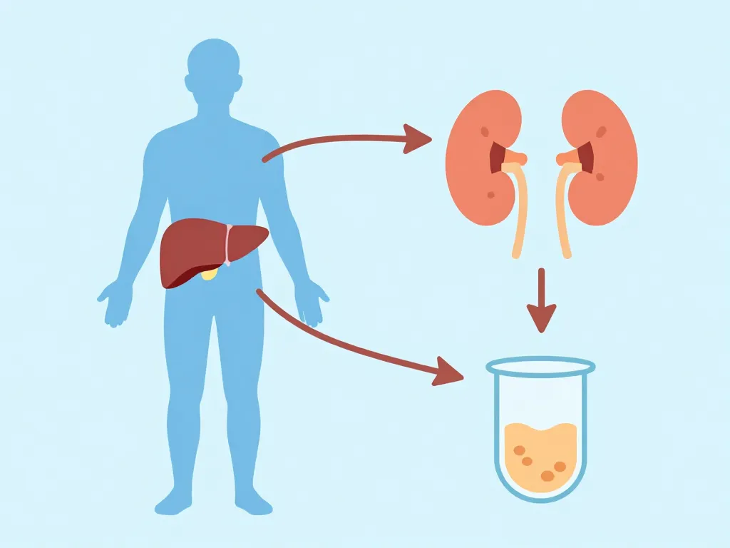 schéma métabolisation nettoyeur 24h drogue urine