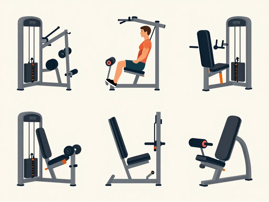 Nom des machines de musculation pour les jambes et bas du corps