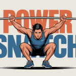 image vecteur power snatches athlète mouvement explosif