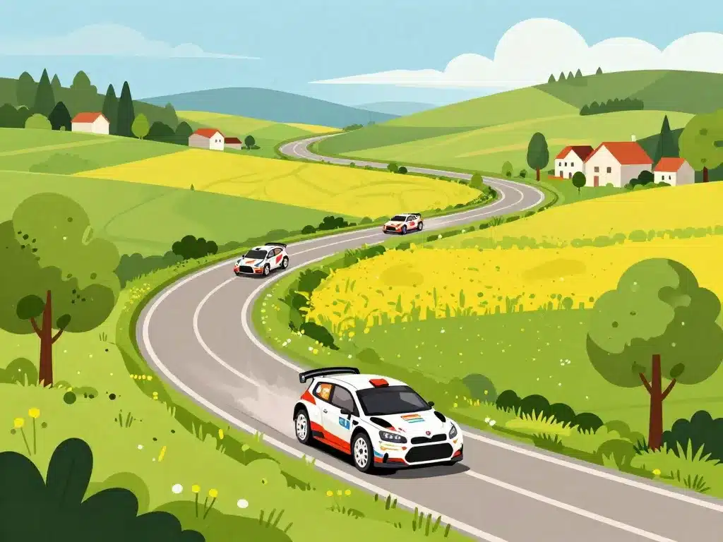 rallye de la lys 2024 spéciales route carte paysage