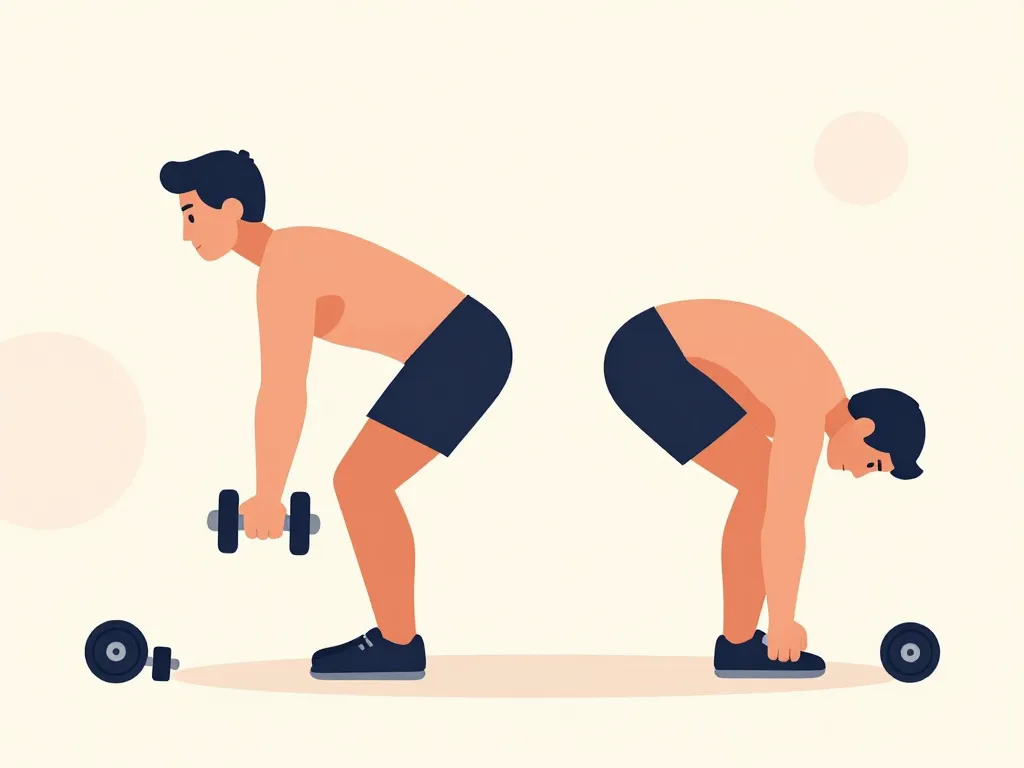 souleve de terre jambe tendue haltere bonne et mauvaise posture