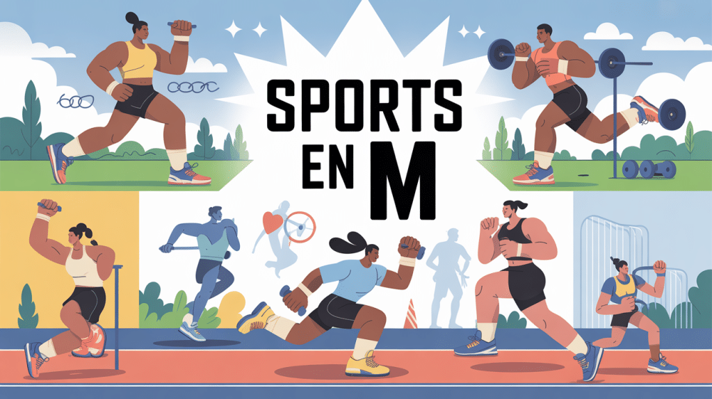 illustration sport en m marche musculation marathon mma muay thaï