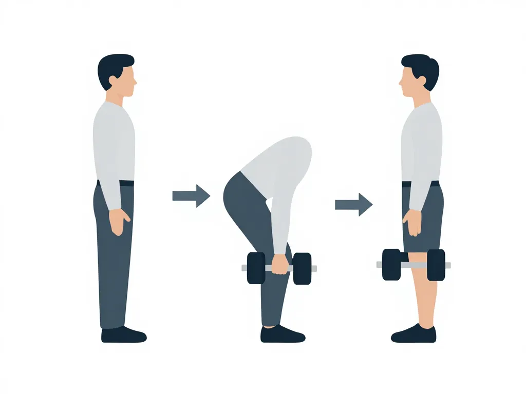 schema technique souleve de terre avec haltere position correcte