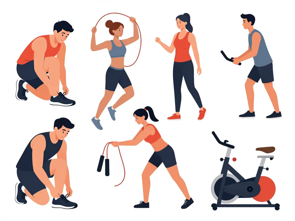 bases séance cardio choix activités variées