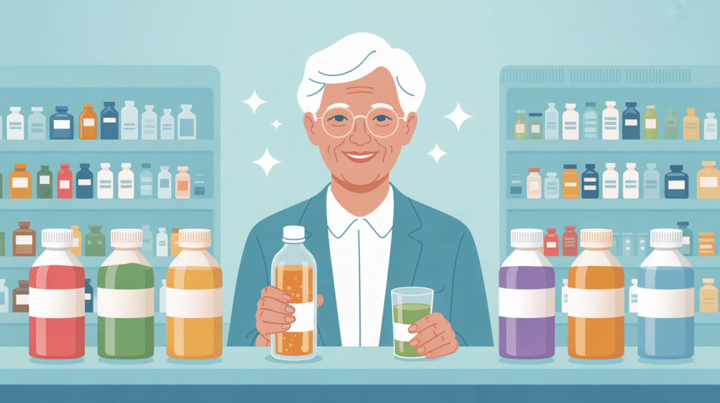 Boisson proteinee pharmacie pour personne agee illustration choix