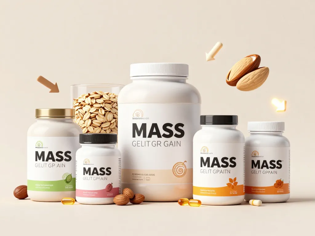 Scene produits pour choisir ses complements alimentaires pour grossir