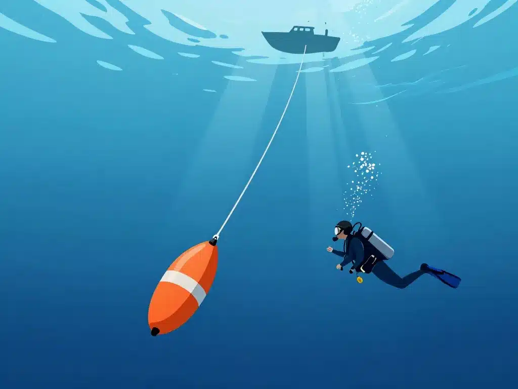 déploiement parachute palier sous l'eau