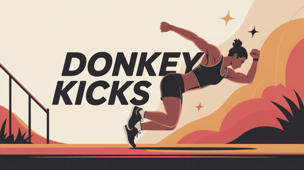 illustration donkey kicks position correcte