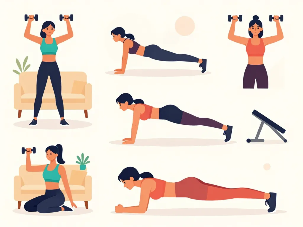 Exercices bras musculation femme à la maison et en salle