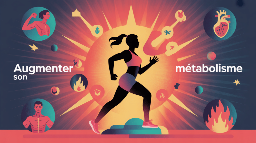 illustration conceptuelle exercices pour augmenter métabolisme