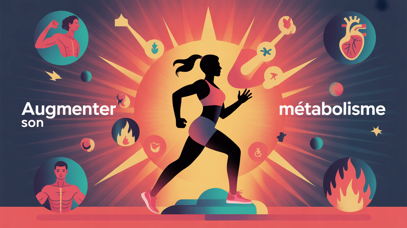illustration conceptuelle exercices pour augmenter métabolisme