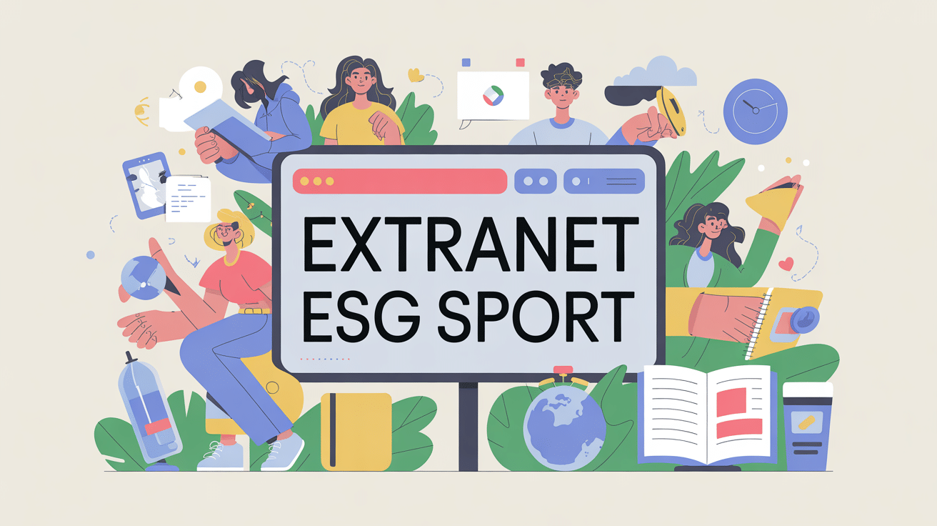 illustration extranet esg sport portail numérique vie étudiante