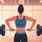 illustration fentes arriere avec halteres renforcement bas du corps