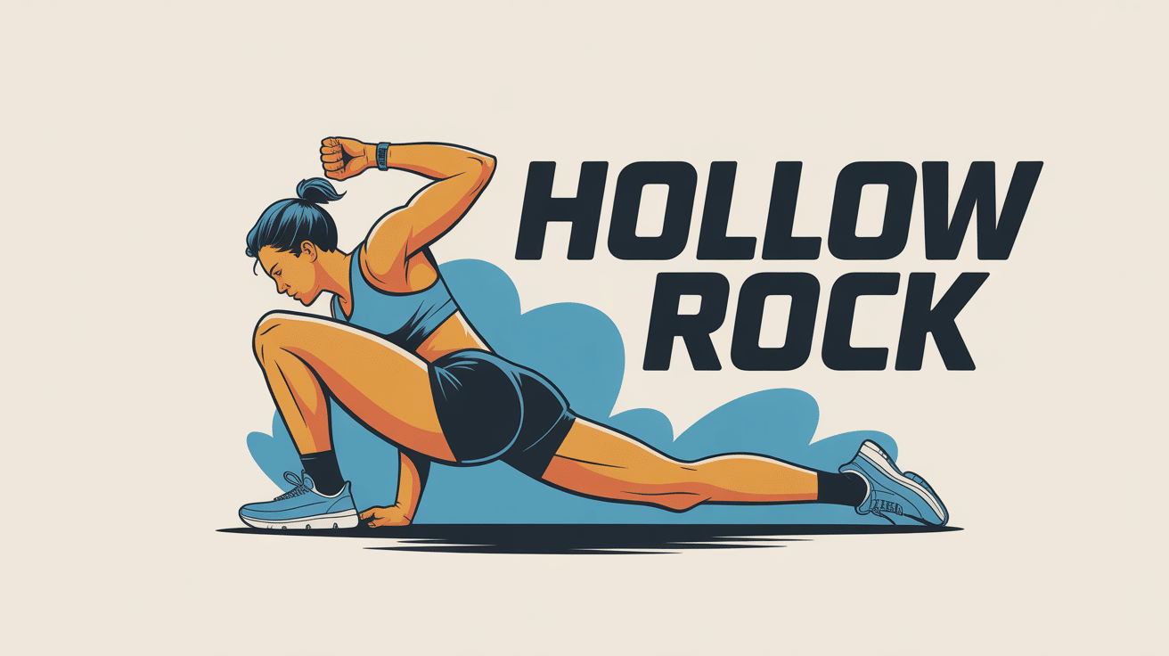 Illustration visuelle hollow rock posture gainage banane