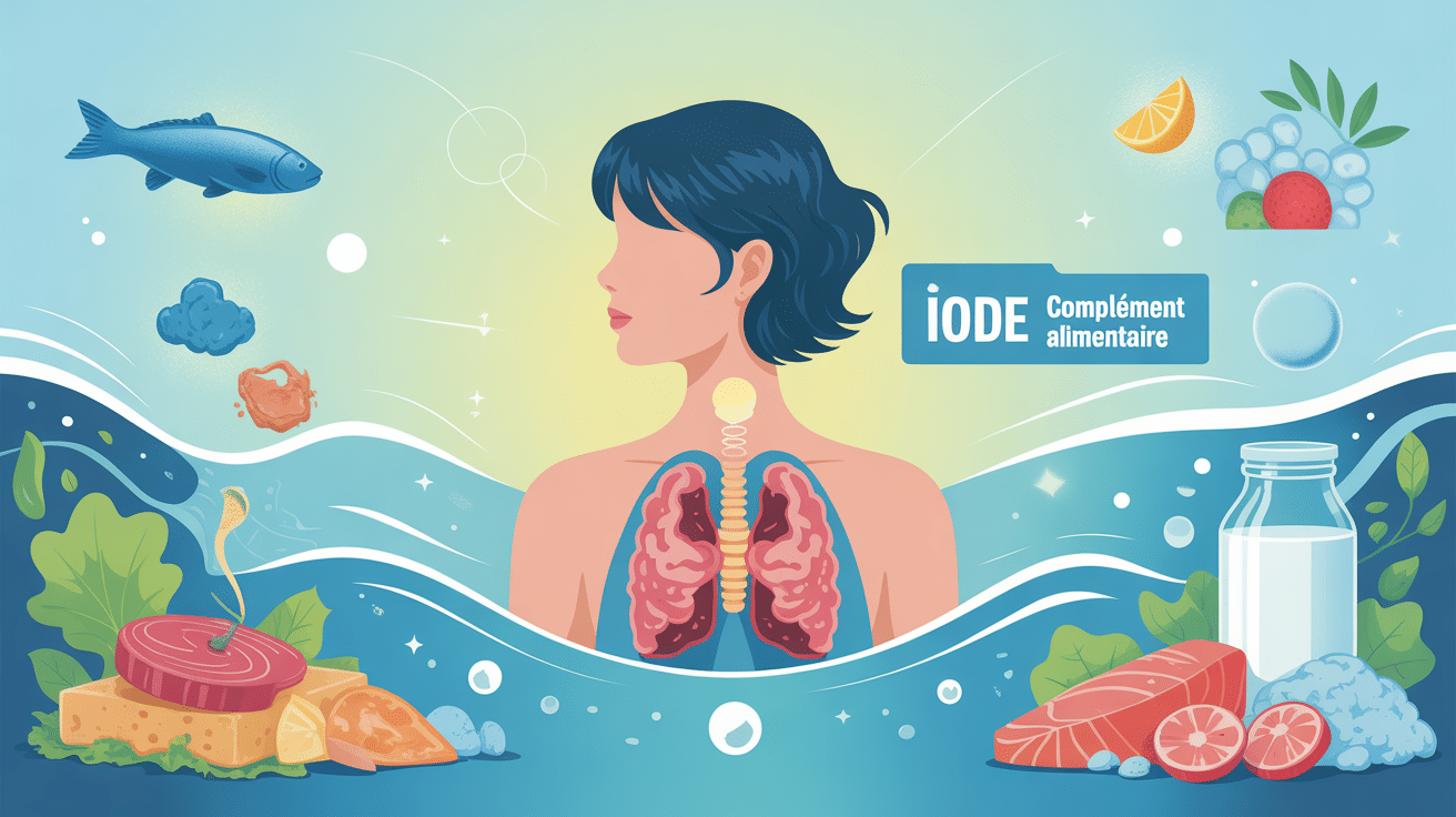 illustration iode en complement alimentaire thyroide metabolism