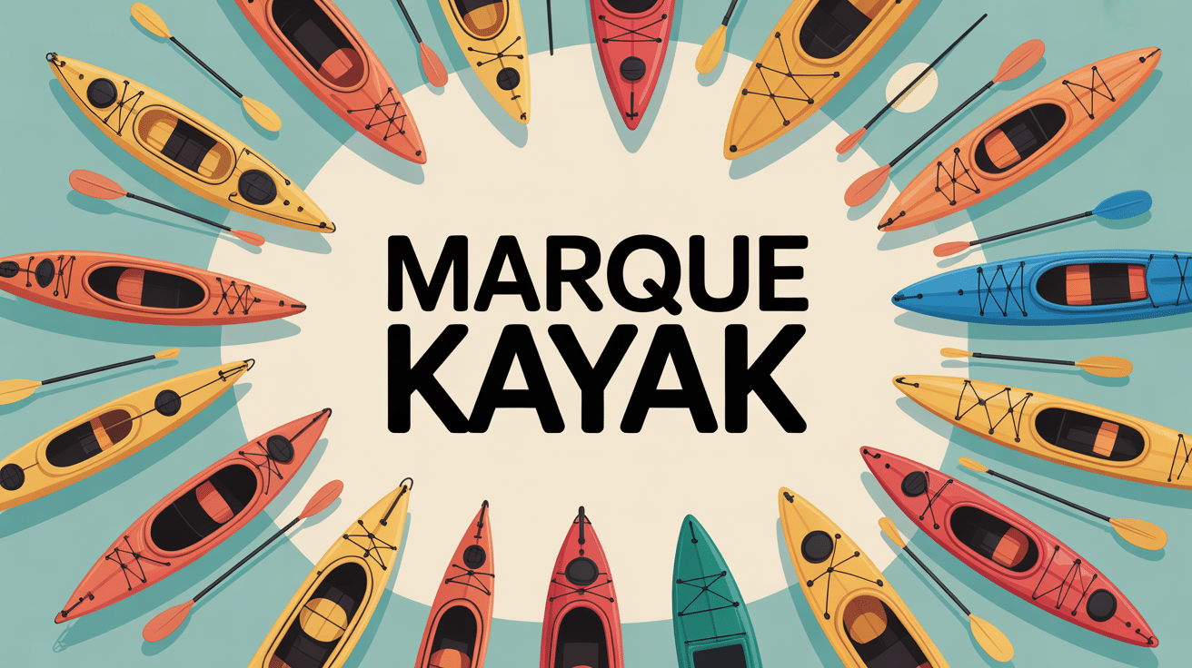 illustration marque kayak différents types