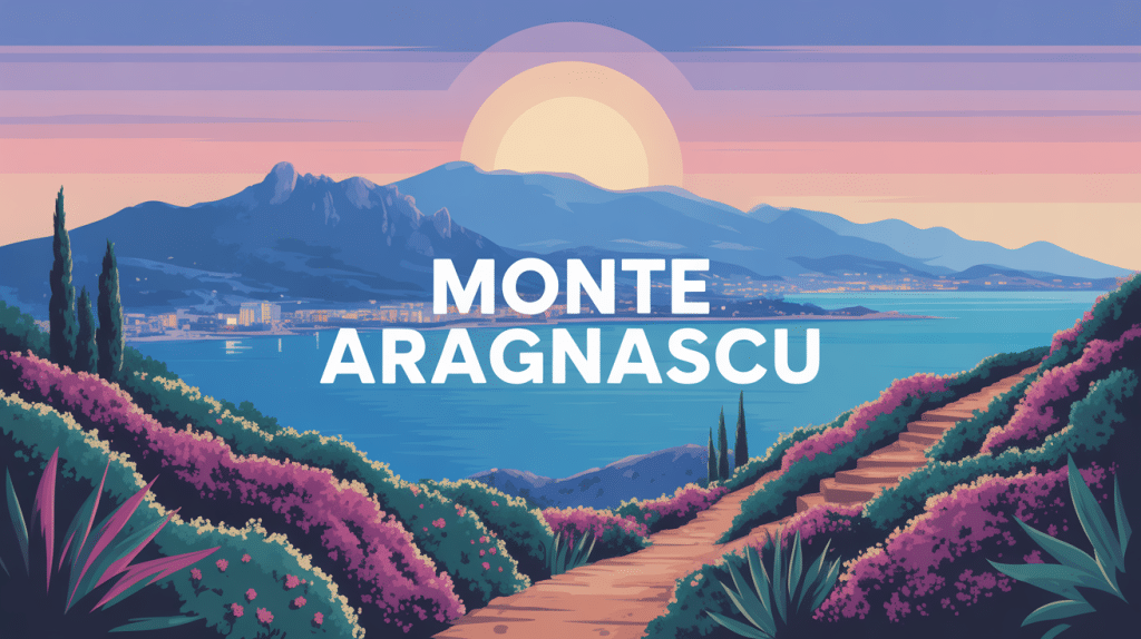 Panorama Monte Aragnascu Corse vue Ajaccio