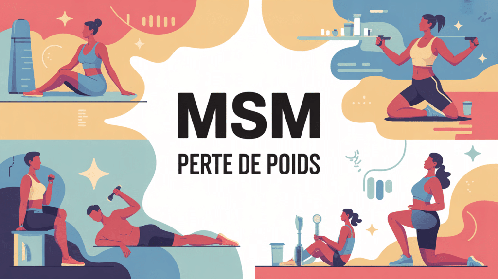 MSM perte de poids illustration silhouettes actives