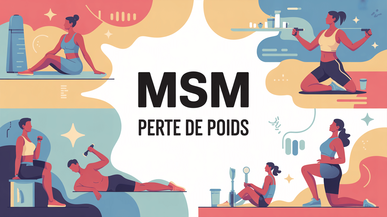 MSM perte de poids illustration silhouettes actives