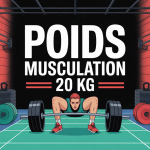 illustration centrale poids musculation 20 kg moderne et sportive