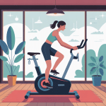 rameur scandinave illustration appareil fitness maison