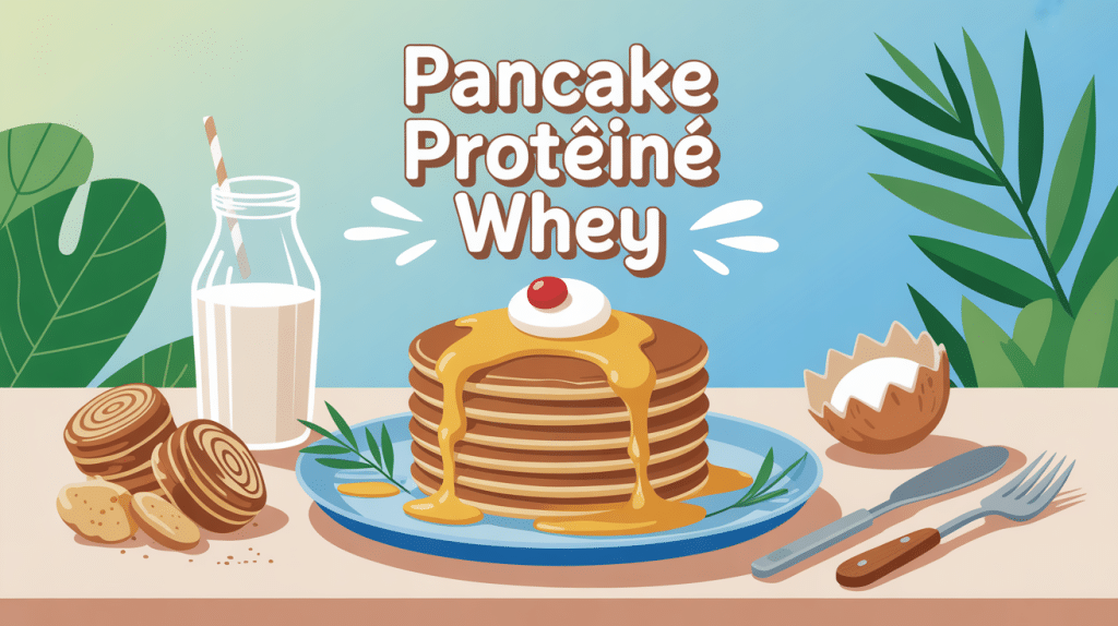 petit déjeuner recette pancake proteine whey pile golden pancakes whey œuf avoine