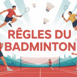 Règle du badminton image terrain joueurs volant