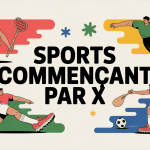 Illustration sport commencant par x dynamique