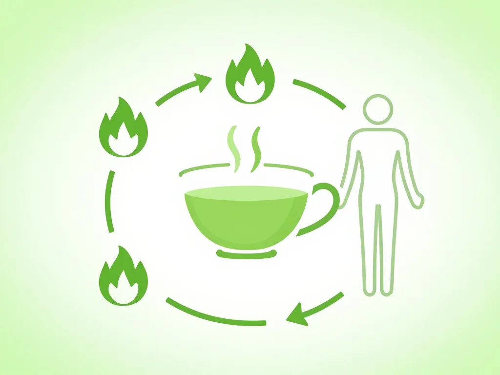 diagramme métabolisme thé vert pour maigrir