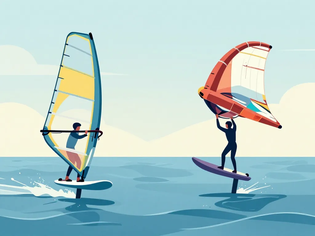 Windfoil ou wingfoil sensations et progression trajectoires sur l’eau