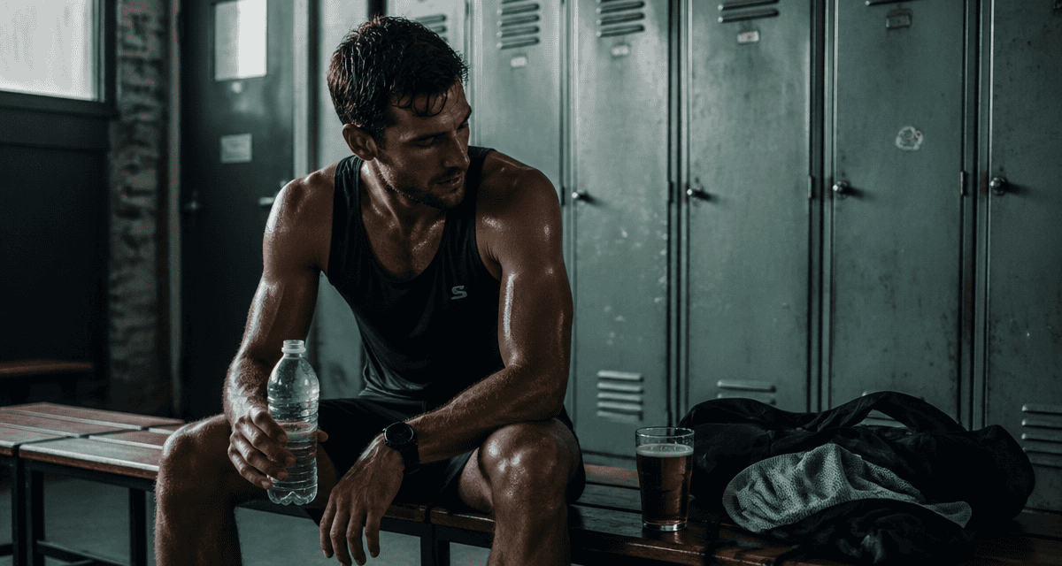 alcool et le sport athlète bière vestiaire
