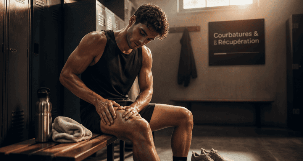 courbatures apres musculation bon signe jeune sportif récupère