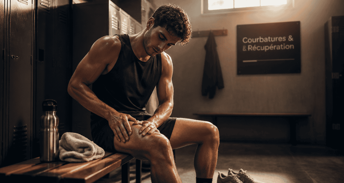 courbatures apres musculation bon signe jeune sportif récupère