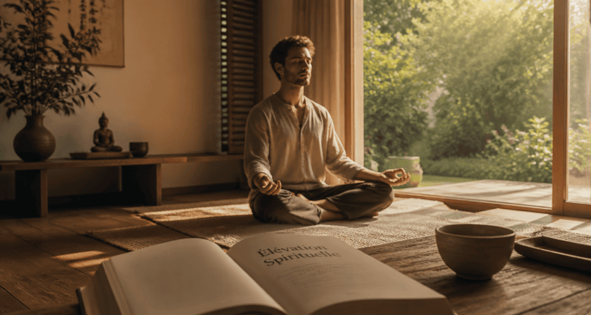 elevation spirituelle homme meditant
