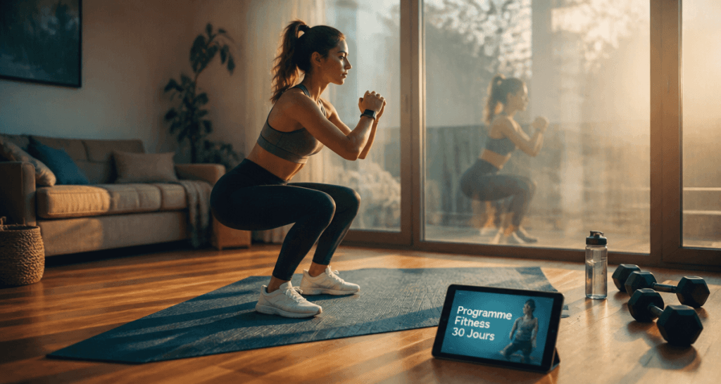 femmes fitness squat salon