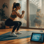 femmes fitness squat salon