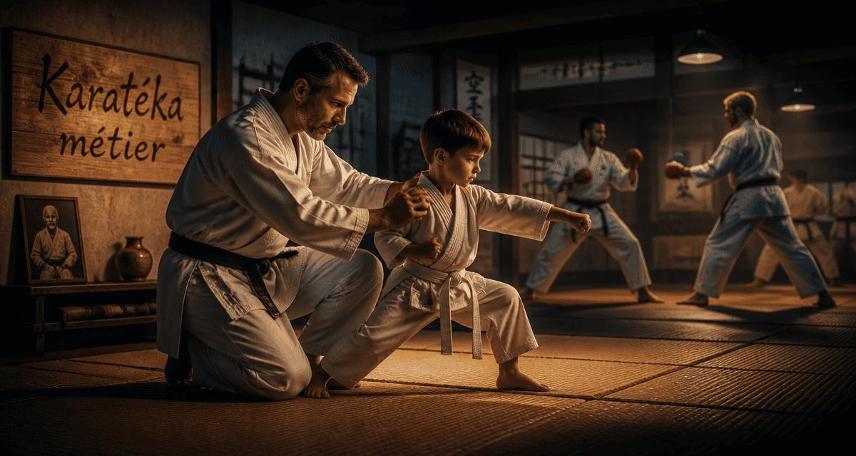 karateka metier professeur corrige eleve dojo