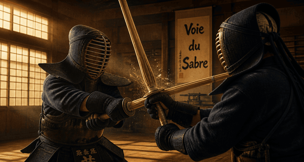 kendo sport deux combattants dojo